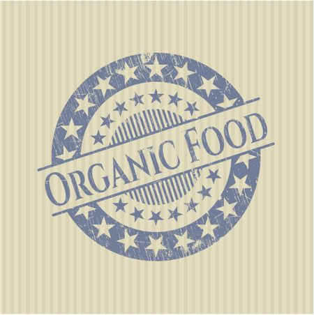 Organic Food rubber grunge seal