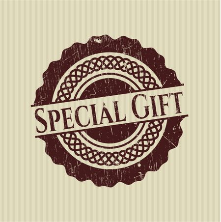 Special Gift grunge seal
