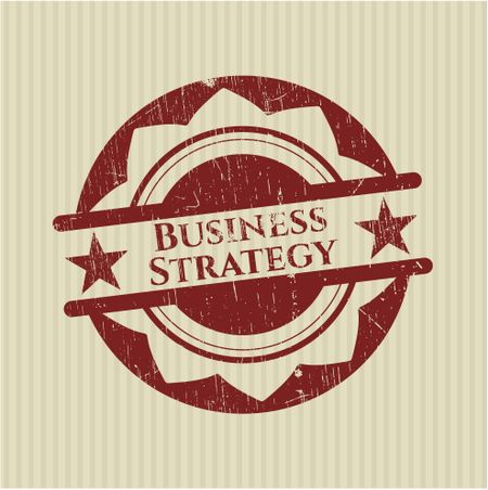 Business Strategy rubber grunge seal