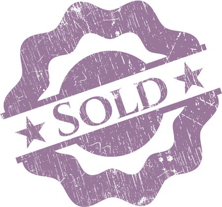 Sold rubber stamp