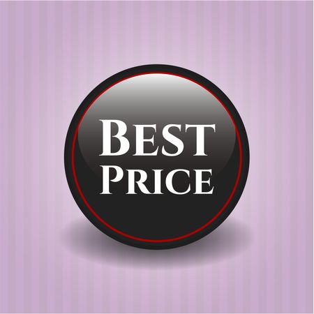 Best Price black shiny badge