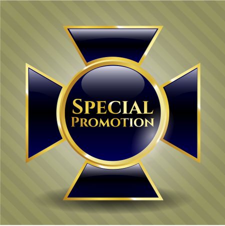 Special Promotion gold shiny emblem