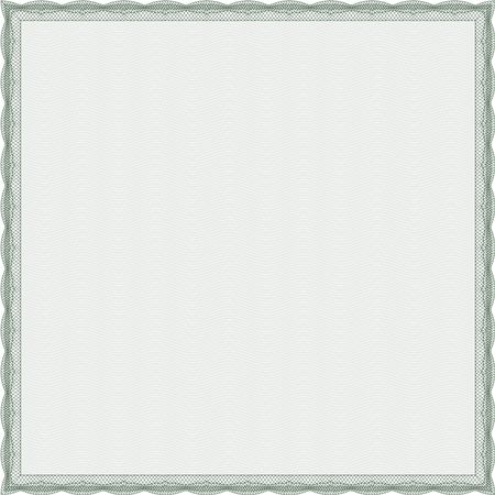 Diploma. Frame certificate template Vector.Cordial design. Printer friendly.