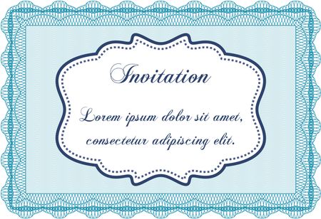 Invitation template. Elegant design. Customizable, Easy to edit and change colors.Complex background. 