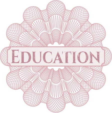 Education abstract rosette