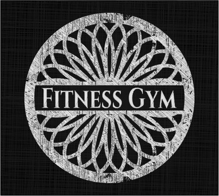 Fitness Gym on chalkboard