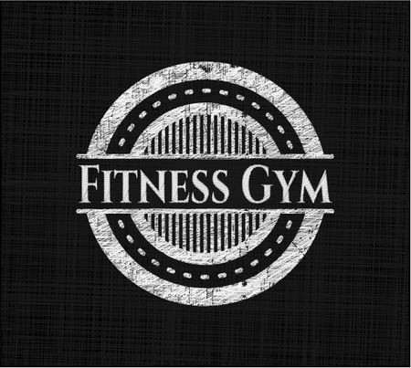 Fitness Gym chalkboard emblem