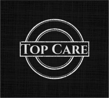 Top Care chalkboard emblem
