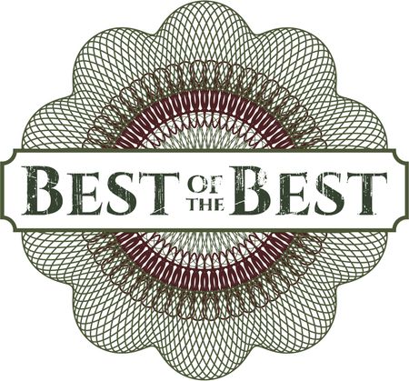 Best of the Best abstract rosette