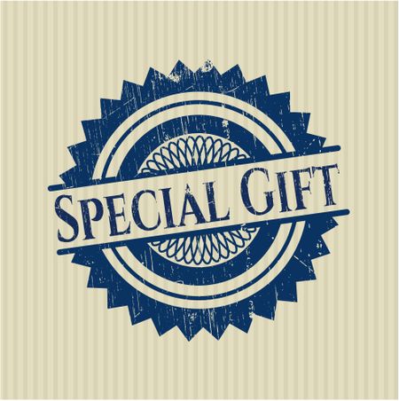 Special Gift rubber grunge stamp
