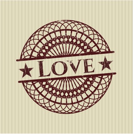 Love rubber stamp