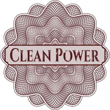 Clean Power abstract rosette