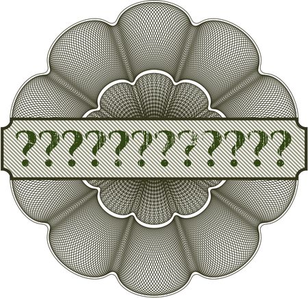 Question Mark rosette