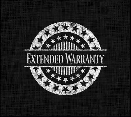 Extended Warranty written on a blackboard