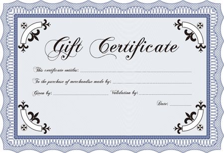 Gift certificate template. Customizable, Easy to edit and change colors.Sophisticated design. Printer friendly. 