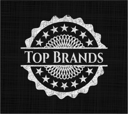 Top Brands chalkboard emblem