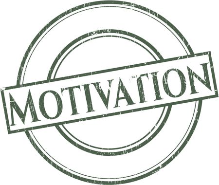 Motivation rubber grunge seal