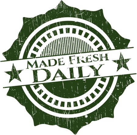 Made Fresh Daily rubber grunge seal