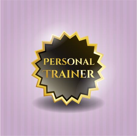 Personal Trainer gold shiny badge