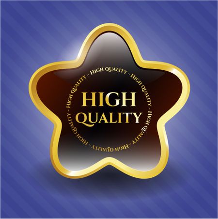 High Quality gold shiny emblem
