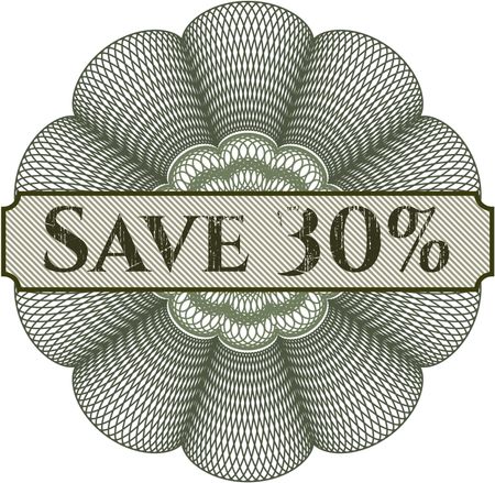 Save 30% linear rosette