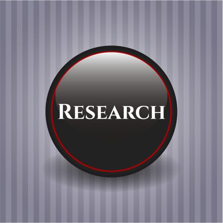 Research black shiny emblem