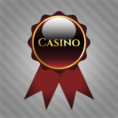 Casino gold shiny ribbon