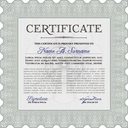 Certificate of achievement. Beauty design. Vector pattern that is used in money and certificate.With complex background.