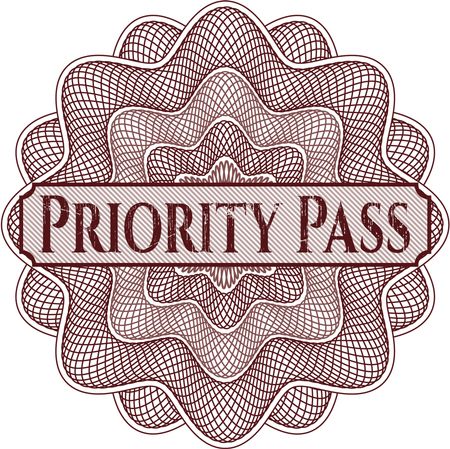 Priority Pass abstract rosette