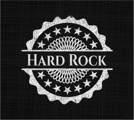 Hard Rock written on a blackboard