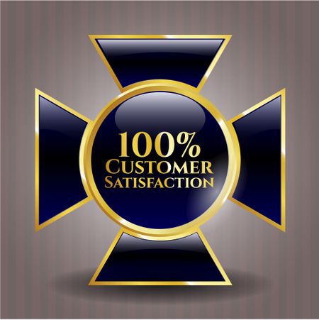 100% Customer Satisfaction shiny badge