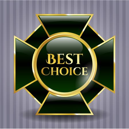 Best Choice gold shiny badge