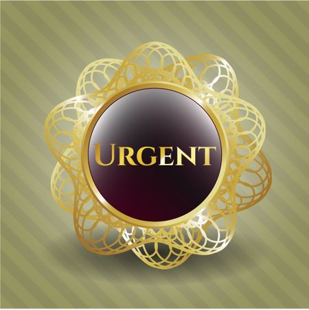 Urgent gold badge