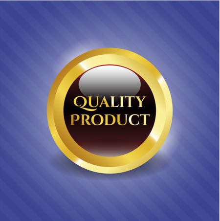 Quality Product gold shiny emblem