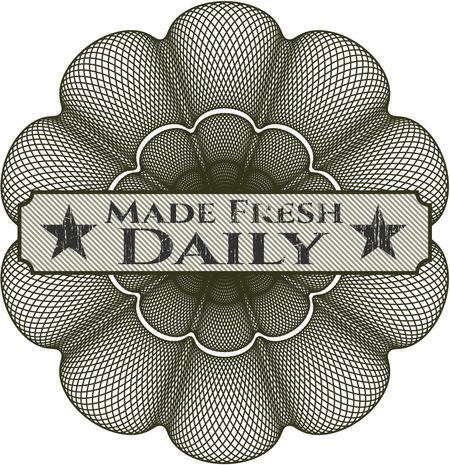 Made Fresh Daily abstract rosette