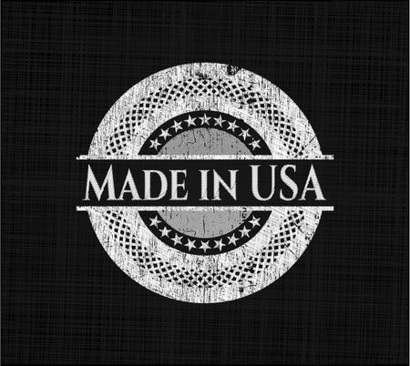 Made in USA chalkboard emblem