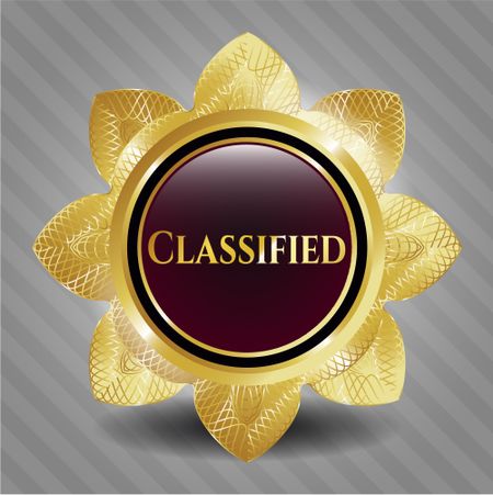 Classified gold badge