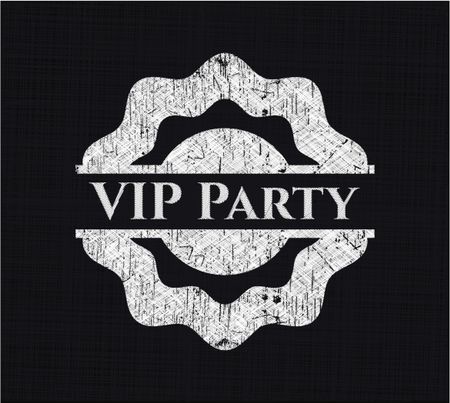 VIP Party on blackboard