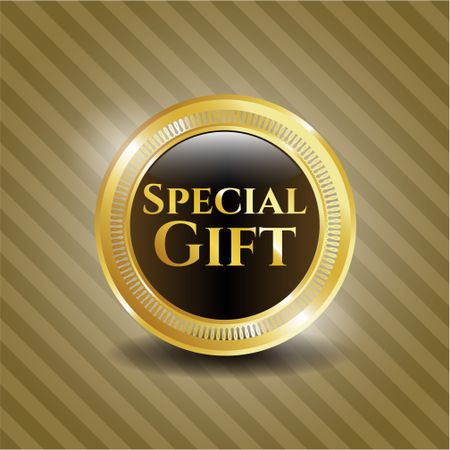 Special Gift gold shiny emblem