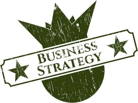 Business Strategy grunge seal
