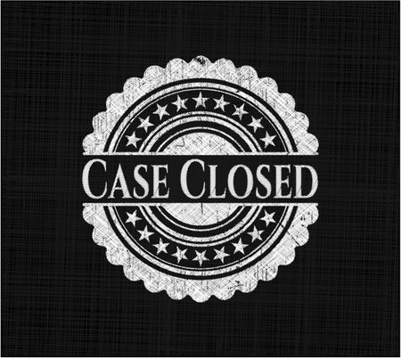 Case Closed chalkboard emblem