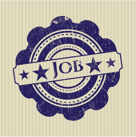 Job rubber grunge stamp