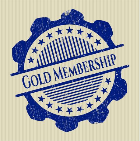 Gold Membership grunge seal