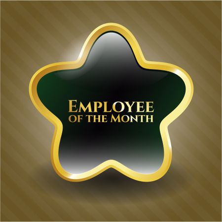 Employee of the Month gold badge