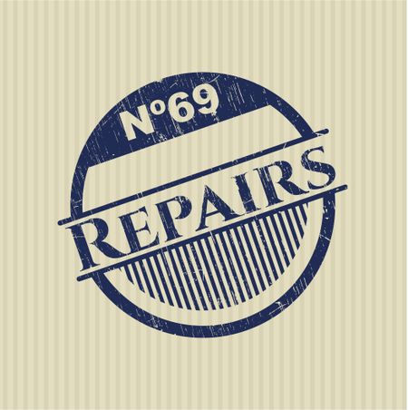 Repairs rubber grunge stamp