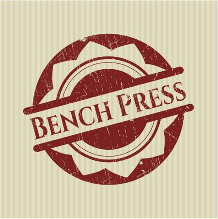 Bench Press grunge seal