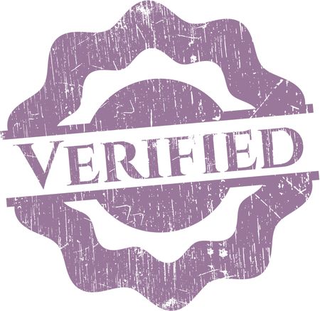 Verified rubber stamp