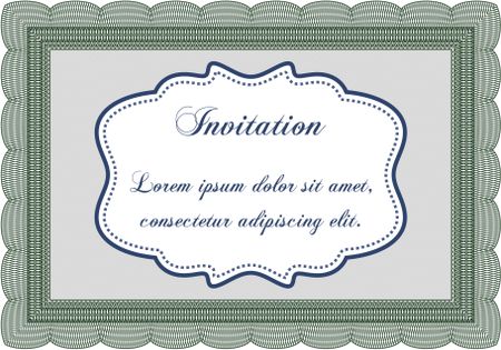 Formal invitation template. Retro design. Customizable, Easy to edit and change colors.Easy to print. 