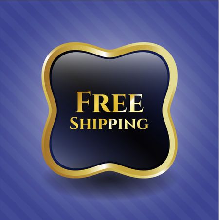 Free Shipping gold shiny emblem