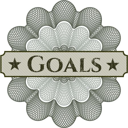 Goals abstract rosette